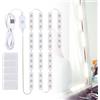 Litinliv Luci da Specchio LED, Lampada USB da Trucco per Tavolo da Toeletta, Dimmabili con 42 LED, Illuminazione Vanità, Kit Camera da Letto