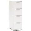 milani home cassettiera 4 cassetti per Soggiorno Cucina Bagno Fatto in Italia cm 27x38x85 h