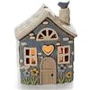 Home of Christmas Lichthaus | Tealight Cottage | Candeliere | Portacandele | Ceramica (casa estiva 17 x 10 x 22 cm)