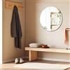 Sqinor Specchio Rotondo da Parete Senza Cornice 50 cm, Specchio Bagno Tondo, Specchio da Parete Moderno per Bagno Ingresso Soggiorno Camera