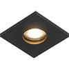Qazqa doku - Faretto da incasso Moderno - 1 luce - L 85 mm - Nero - Moderno - Illuminazione esterna