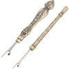 HERCHR 2 Pezzi Taglia-Ripper Tagliafili per Cuciture, Taglia Cuciture Professionale in Metallo con Manico Ergonomico Antiscivolo per Sartoria, Quilting Progetti di Cucito Creativo(Bronzo)
