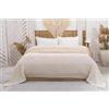 BOHORIA Copridivano 220 x 240 cm, effetto waffle NIU Waffle, extra grande, 100% cotone, Oeko-Tex, copriletto per divano, poltrona e letto, coperta in lana (cotone naturale, 220 x 240 cm)