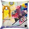 My Custom Style Cuscino Full Print Microfibra 40x40#Arte-GialloRossoBlu Kandinsky#