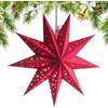 Generic Lanterna di carta a forma di stella, decorazione a punti, lanterna natalizia stellata, per camera da, campeggio, Natale, camera da, esterno, soffitto, casa