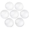 Cheriswelry - Set di 100 cabochons semirotondi in vetro trasparente con retro piatto da 25 mm per cammeo, foto, ciondolo, bricolage, decorazione, creazione di gioielli GGLA-R026