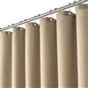 BTTN Tenda da doccia a nido d'ape, 120 x 200 cm, sottile, antimuffa, interno rivestito con pellicola impermeabile, con 8 ganci in plastica, lavabile in poliestere, per bagno, marrone chiaro/kaki