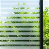 DIFIT Pellicola per Vetri Finestre, Pellicola Privacy Finestre a Strisce Satinata Elettrostatica Anti-UV Riutilizzabile per Casa, Cucina, Camera da Letto e Ufficio (Strisce Larghe, 60x200 cm)