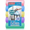 XUXRUS 200 Sacchi Spazzatura 5L Piccoli Sacchetti Spazzatura Colorati, Anti-strappo e Impermeabili, per Salotto, Bagno, Ufficio, Cucina