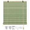 Generic Tenda a Rullo In Bambù Naturale per Esterni 50 70 90 110 130 150cm Tapparella Avvolgibile Con Misure Personalizzabili, Protezione Solare Privacy per Giardino, Gazebo, Balcone(W70xH90cm)
