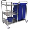 Generic Carrello Pulizie Professionali Carrello Pulizie Hotel Trasporto Biancheria Pulita Servizio Lavanderia Albergo Hotel Ospedale Case di Cura e Riposo(90 * 45 * 88cm)