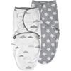 Soarwg Kids Coperta avvolgente per bambini da 0 a 3 mesi, Oeko-tex100, set di fasce regolabili per neonati e ragazze, tessuto di cotone traspirante per neonati, confezione da 2