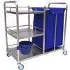 Generic Carrello Pulizie Professionali Carrello Pulizie Hotel Trasporto Biancheria Pulita Servizio Lavanderia Albergo Hotel Ospedale Case di Cura e Riposo(90 * 45 * 86cm)