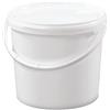 Trevendo® Secchio da 5 litri con coperchio, per alimenti.