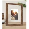 Afuly Rustica Cornice Foto 20x25 cm Doppio Vetro Decorativa Cornici Foto | Vetro ad alta trasparenza, Da parete o da tavolo, Verticale o orizzontale, Finitura curata, Struttura resistente