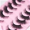 AKARABEAUTYLASHES Ciglia Finte Naturali 7 Paia 3D Ciglia Finte False Eyelashes Visone Artificiale (3D-BN08)
