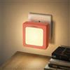 LQWELL® Luce Notturna con Presa Pieghevole con Sensore Crepuscolare, Lampada Notturna con LuminositÀ Regolabile, Luce Automatica con Presa, Luce di Orientamento (Rosa, 1 Pezzo)