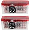 KYPSZQPSH 2/4 pezzi luce porta auto laser logo decor progetto lampada fantasma adatta for ABCM ML GLA GLS Classe E W176 W205 W166 W246 W212(2pcs,For amg logo)