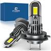 D-Lumina Lampadina H7 LED Canbus 100W 16000LM, 6500K Bianco Freddo 500% Brillante, Super Brillante Fari Kit Sostituzione la Alogena, 1:1 Formato Mini, 2 pezzi