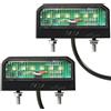 SPARKMOTO 2 x Luci Targa a LED Rimorchio,12V 24V LED luce porta targa rimorchio universale, Fanale illuminazione targa Rimorchio Impermeabile per Auto, Rimorchi, trattori agricoli,camper o Camion