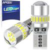 APOOS T10 W5W LED Lampadine CANBUS Sensa Errore 12V 194 168 501 24SMD per Auto Luce di Posizione Luci Targa Interne Mappa Cupola Plafoniera Cortesia Luce 6500K Bianco 2 Pezzi