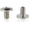 HMNMXQ Specchietto Retrovisore Per Ducati Per Diavel Per Monster 1200/S 797 821 Per Streetfighter M8x1.25 Foro Specchio Tappo Vite Bulloni Coperture Tappi Specchietti Laterali Moto(Silver)