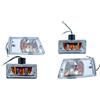 one by Camamoto kit frecce complete anteriori e posteriori compatibile con piaggio vespa px arcobaleno- LML / 125-150-200 / anno dal 1977 al 1984,trasparente lexus