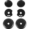 iplusmile Kit Base Meccanismo Casco per Casco Moto in PC Nero 6 Pezzi Accessori Pratici e Versatili per Visiera