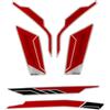 Tankpad Adesivo paratena compatibile per Kawasaki Z900 rosso argento X550182