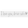 Generico Ti amo guidare SAFE SCHERR SCODER | Ti amo guidare adesivi auto sicuri | Lettere Desalcali specchietti retrovisore auto | Emblema amanti impermeabili Decallo etilene decorazioni per automobilistici