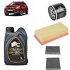 OP Kit tagliando 3 filtri + 4L olio 5W-30 IPC C2 compatibile con Peugeot 2008 i 1.2 PURETECH 82 Benzina 2018-2019