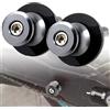 QJY-Motor Part-Store QJY 2pcs M10 Moto Nottolini Cavalletto 10MM Bobine Universal per K-AWA-SAKI Z750 Z800 Z1000 Ninja ZX-10R ZX-6R CFMOTO 450NK 450SR 650NK 800MT FZR 1000 400 600R-Titanio