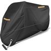 Wixovo Telo Coprimoto, 210D XXL Oxford, Telo Coprimoto Esterna Impermeabile, Telo Moto con Fori di Blocco per Elettrica, Scooter, Motorino, Ciclomotori, Motocross, 245x105x125cm