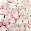 Ballon C'Art Caramel Marshmallow Assortiti (900gr/1kg) - Trecce, Palle, Fiori, Cuori, Stelle, Fiamme, Farfalle, Cupcake, Orsetti e Gelati - Decorazioni per Torte e Feste (Cuori bianco rosa, 1kg)