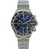 Lorenz Chrono 26175EE Cronografo da uomo al quarzo in acciaio inox sub 100 metri