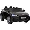 HOMCOM Macchina Elettrica Bambini 3-5 Anni AUDI TT con Telecomando e Fari Nero