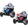 HOMCOM Moto per Bambini 18-60 Mesi con Fari Musica e Pedali in PP Metallo