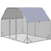 PawHut Recinto per Galline coperto Pollaio da Giardino 4-6 Polli 280x190x195cm