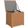 Outsunny Baule da Esterno con Coperchio per Giardino 130L Legno