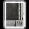 HOMCOM Specchiera Bagno 70x90 cm con Luce LED a 3 Temperature e Antiappannamento
