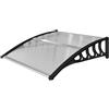 Outsunny Pensilina in Policarbonato 103x96.5cm con Kit Montaggio Trasparente