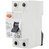 Blendend Interruttore differenziale AC 2P 25A 30mA, protezione da sovraccarico e perdite, utile in impianti elettrici residenziali e industriali.