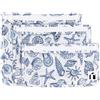 Bumkins Borsa da viaggio, articoli da toeletta, borsa con cerniera approvata TSA, borsa organizer per pannolini per bambini trasparente da quarto, Stampa leopardata E4, Roamio