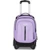 Invicta Trolley Plug Led, Lilla, 34 L, Doppio Scomparto, Led frontale incorporato, Cross-over System, Tasca attrezzata, Tasca porta pc, Tasca portaborraccia, Scuola media e superiore, Ragazza