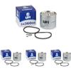 UFI Filters, Filtro Gasolio 24.360.00, Filtro Carburante per Ricambio, Adatto ad Auto, Applicabile su Diversi Modelli come Alfa Romeo, Audi, Land Rover, Nissan e Renault, Pacco da 4