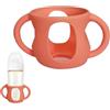 Generico Custodia in silicone per biberon in vetro, custodia in silicone per biberon in vetro, Portabiberon con manici, Custodia antigoccia e antiurto, portabiberon, protezione biberon
