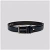Amirante Antica Sartoria Napoletana Cintura uomo in pelle di agnello liscia 3,5 cm con fibbia in nichel satinato