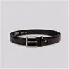 Amirante Antica Sartoria Napoletana Cintura uomo in pelle di agnello liscia 3,5 cm con fibbia in nichel satinato