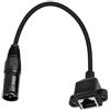 Generico Cavo audio da femmina a maschio, cavo adattatore RJ45 - Connettore di rete femminile per cavo adattatore RJ45 | Accessori Convertitore Convertitore Ethernet Extension Audio Connector per sale conferen