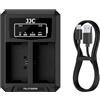 JJC Caricabatteria Doppio USB per Canon EOS R, R5, 5D Mark IV, 5D MK III, 5D Mark II, 5Ds, 5Ds R, 6D, 6D MK II, 7D, 7D II, 80D, 70D, 60D, 60Da Telecamere Sostituisce Canon LP-E6 LP-E6N LP-E6HN